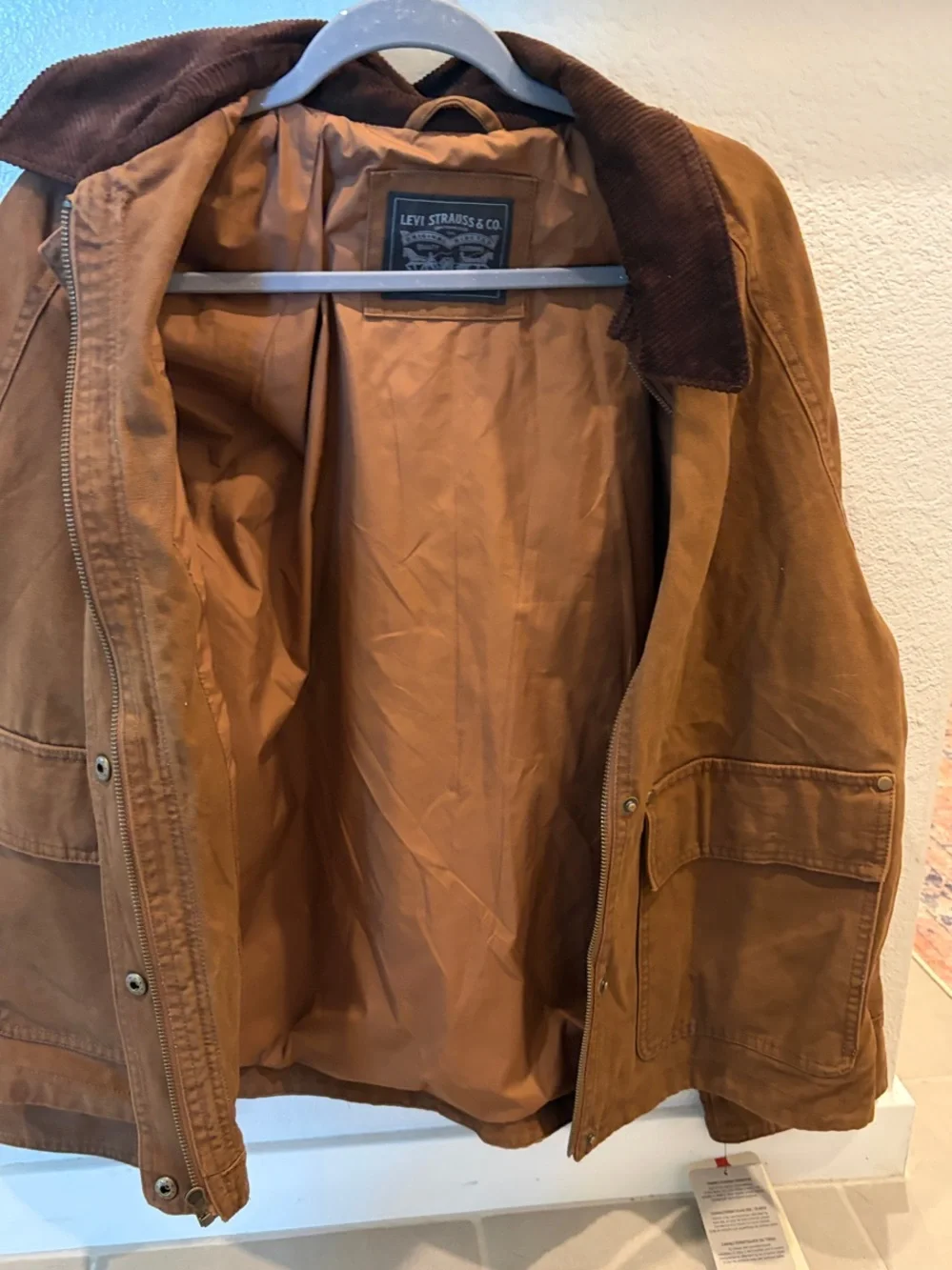 Levi's Tan Brown Corduroy-Collar Jacket